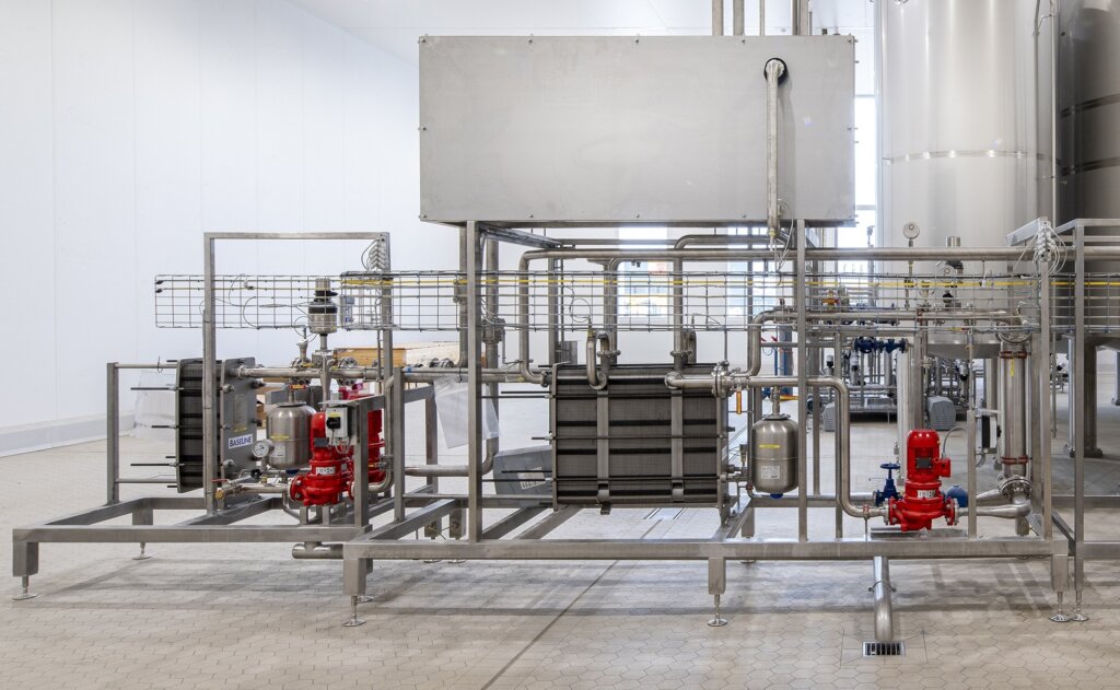 Pasteuriseren vloeibare producten