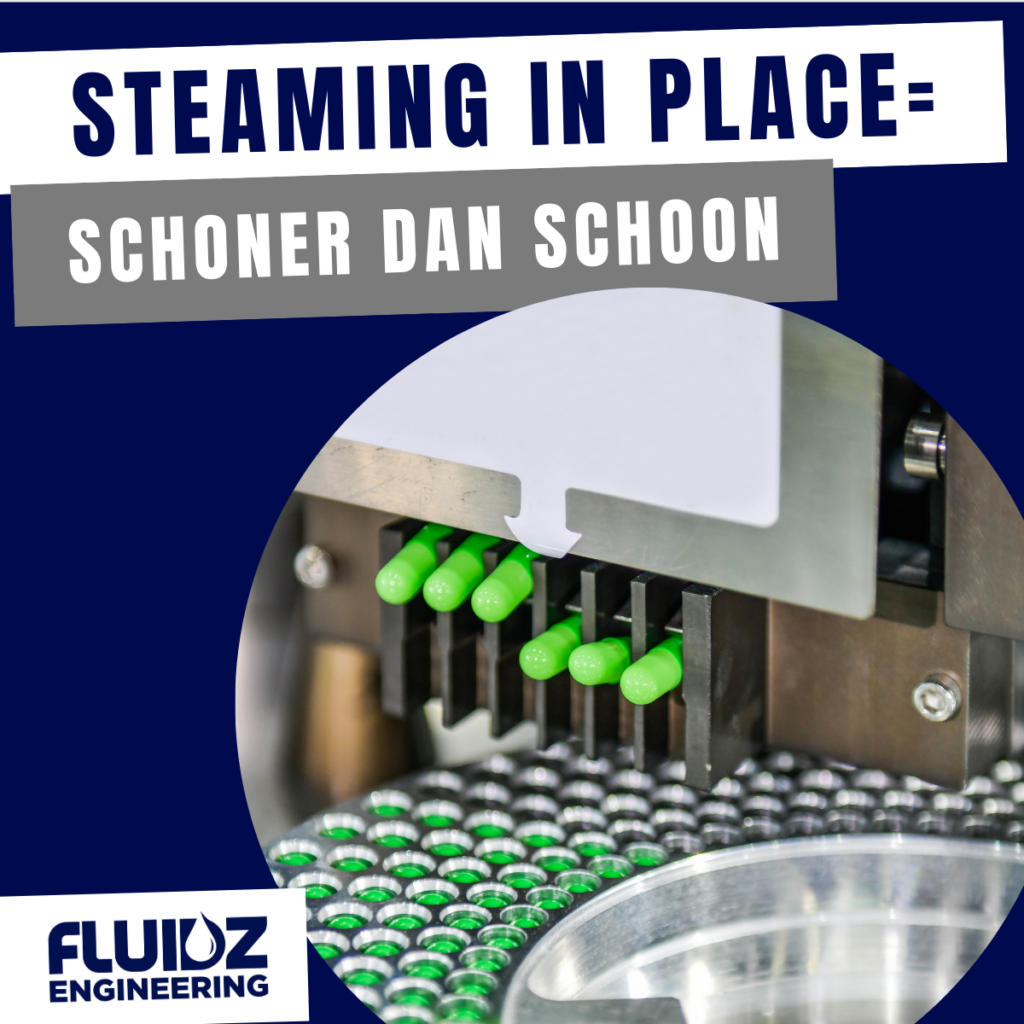 Steaming in place in de farmacie