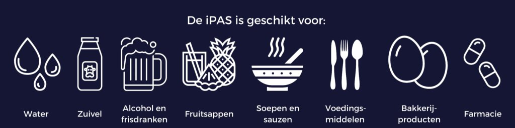 Producten die gepasteuriseerd kunnen worden zijn water, zuivel, alcohol en frisdranken, fruitsappen, soepen en sauzen, eieren en farmacie