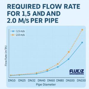 How do you design flow rate in CIP?