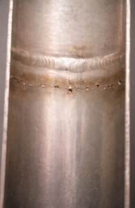Pitting corrosion due to chlorine