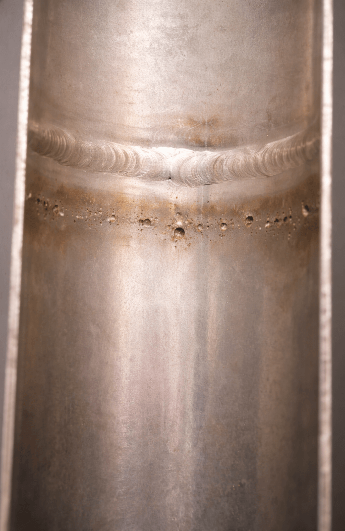 Pitting corrosion due to chlorine