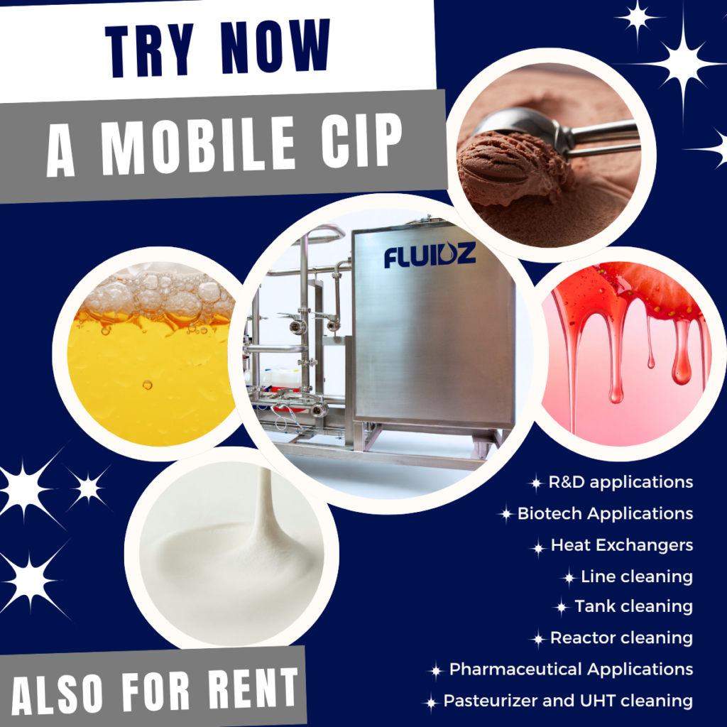 Just try our mobile Cleaning in Place