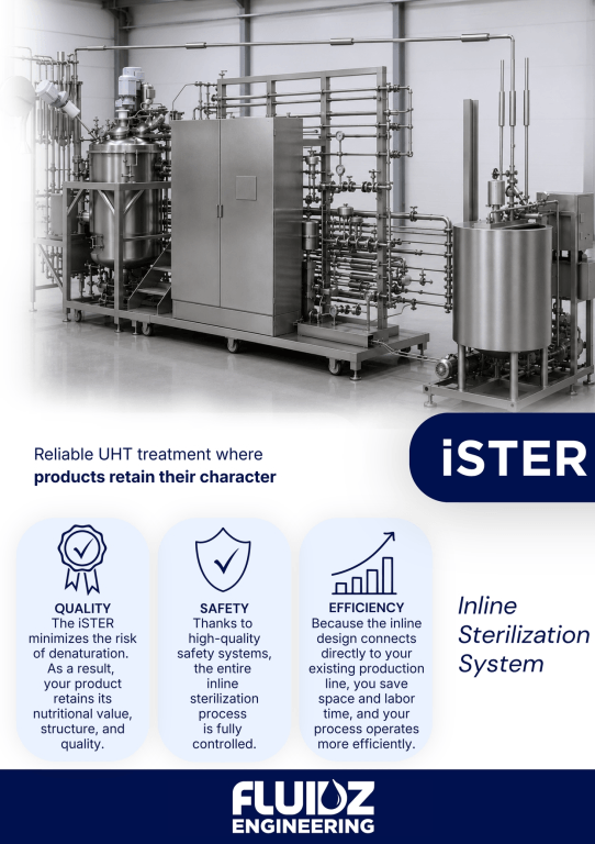Inline UHT sterilisation brewery