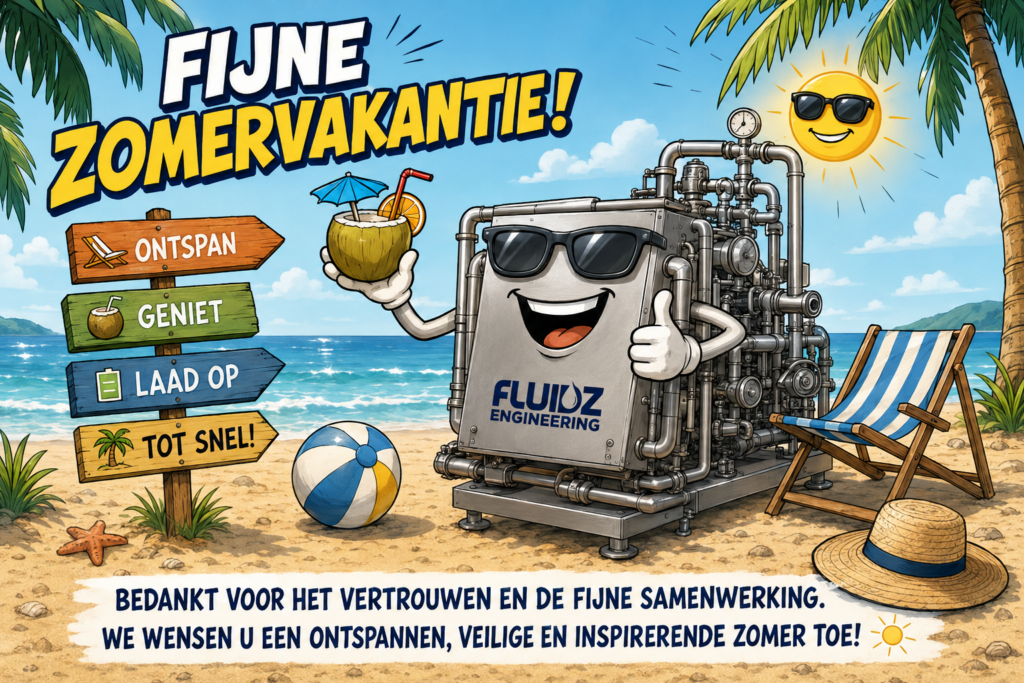 Topengineers van Fluidz engineering wensen u een fijne zomervakantie!