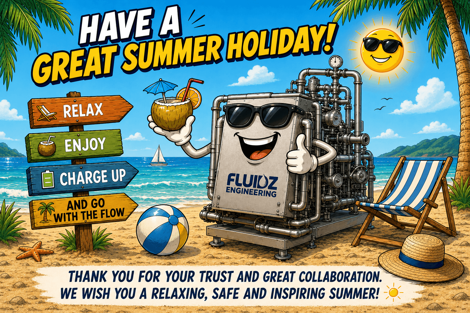 Fluidz engineers wish you a nice summer holiday!