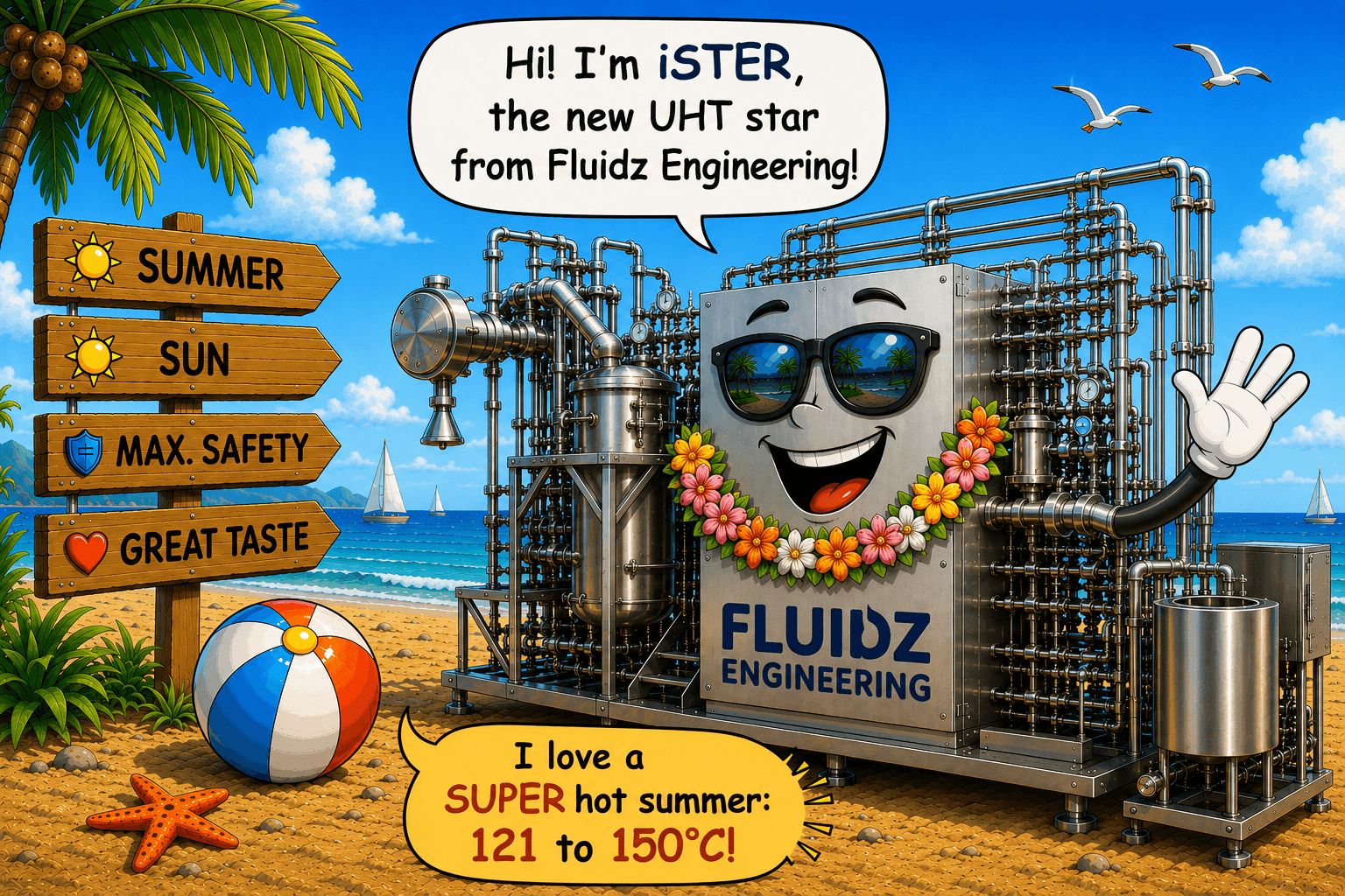 inline sterilizer for dairy,